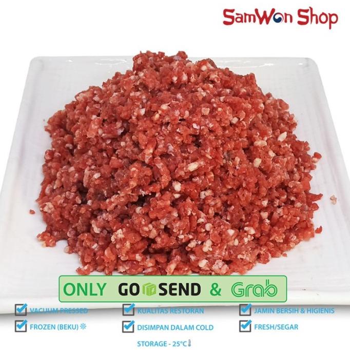 

Daging Giling Sapi Aus 500 Gr Premium - Daging Cincang Dikemas Vacum P Muezhahalifah