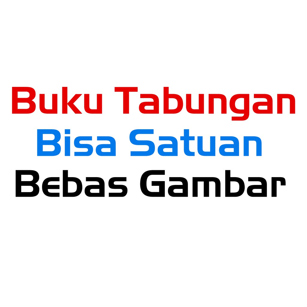 (COD) Buku Tabungan Custom Bebas Gambar Murah