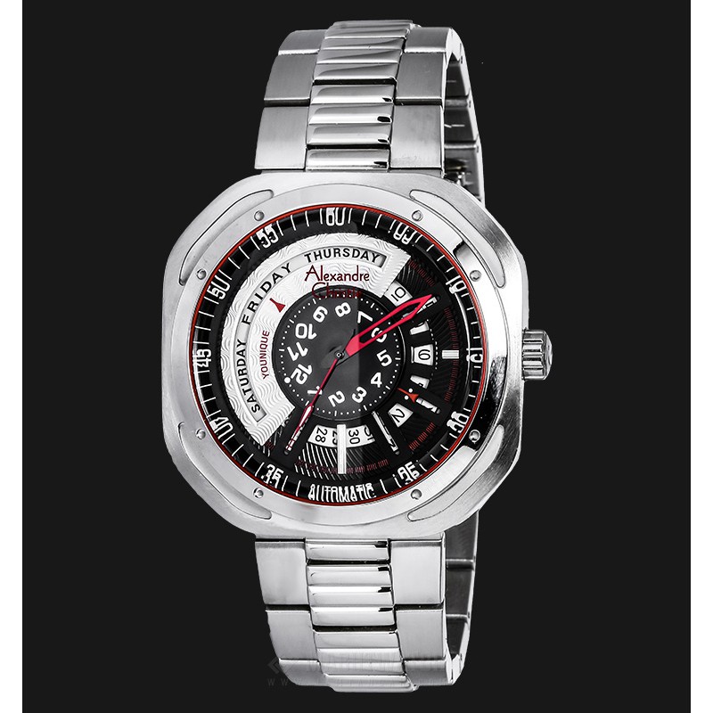 Alexandre Christie Automatic AC 3035 MA BSSBARE Black Dial Stainless Steel