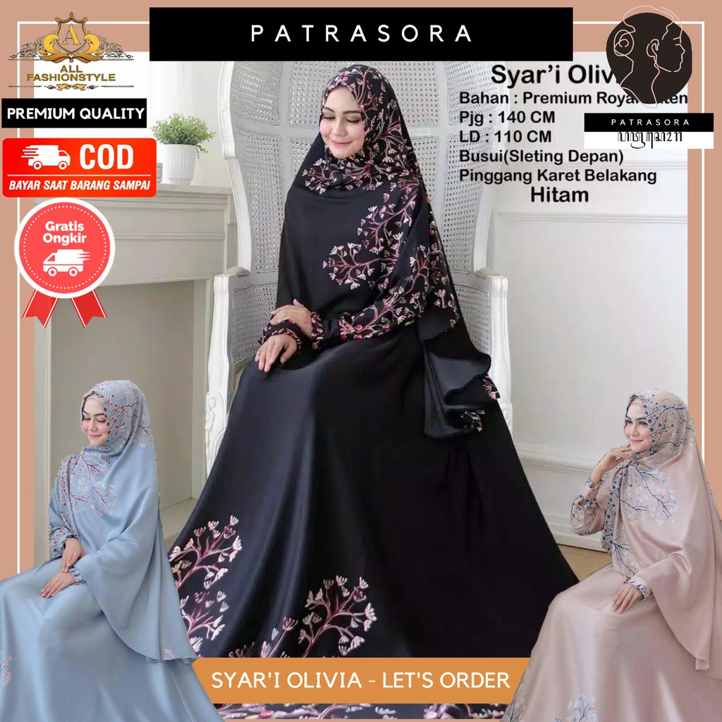 [COD] Toko Baju Gamis Set Syari Remaja Wanita Indah - Promo Baju Wanita Lebaran Muslim Top Terlaris