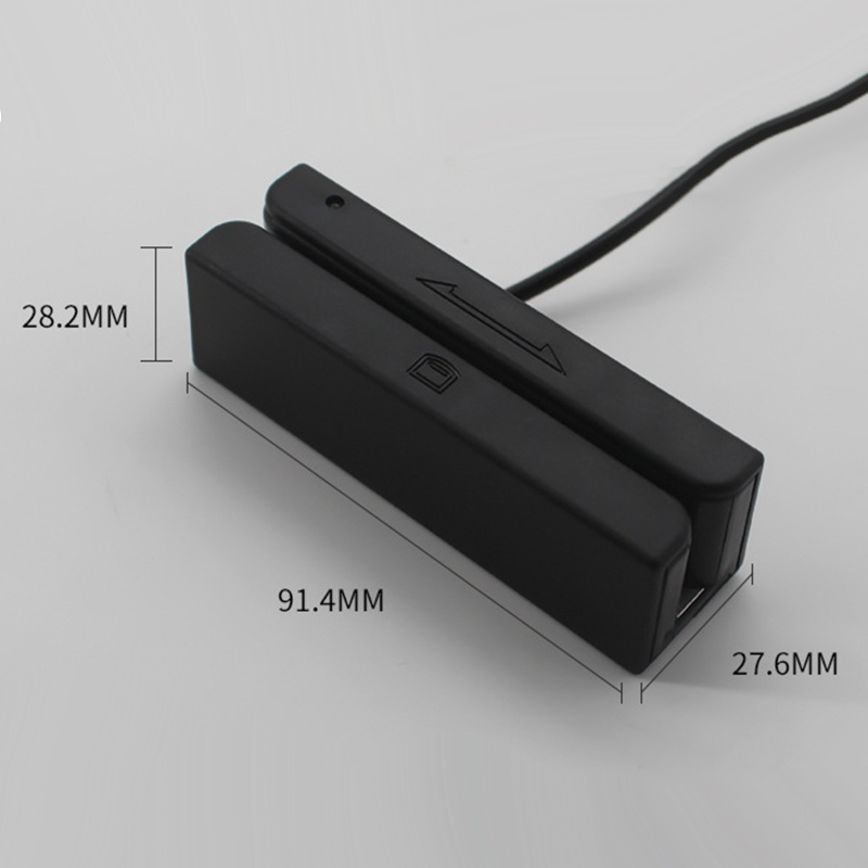 Btsg Three-track Stripe Card Reader Kartu Pembaca Kartu Magstripe Scanner