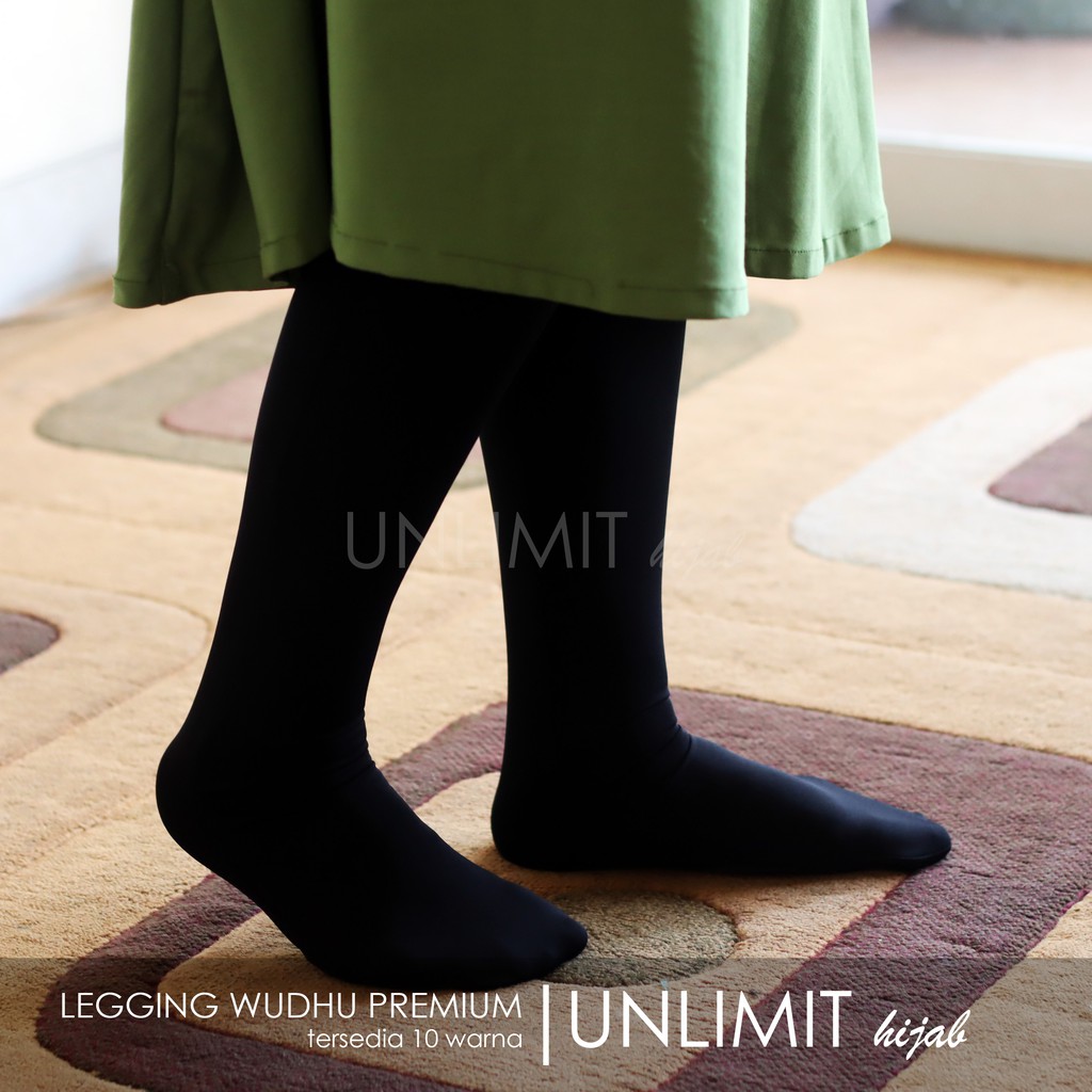 LEGGING WUDHU PREMIUM BEST SELLER Original by UNLIMIT hijab Leging Wudhu Muslimah Celana Laging Wudu