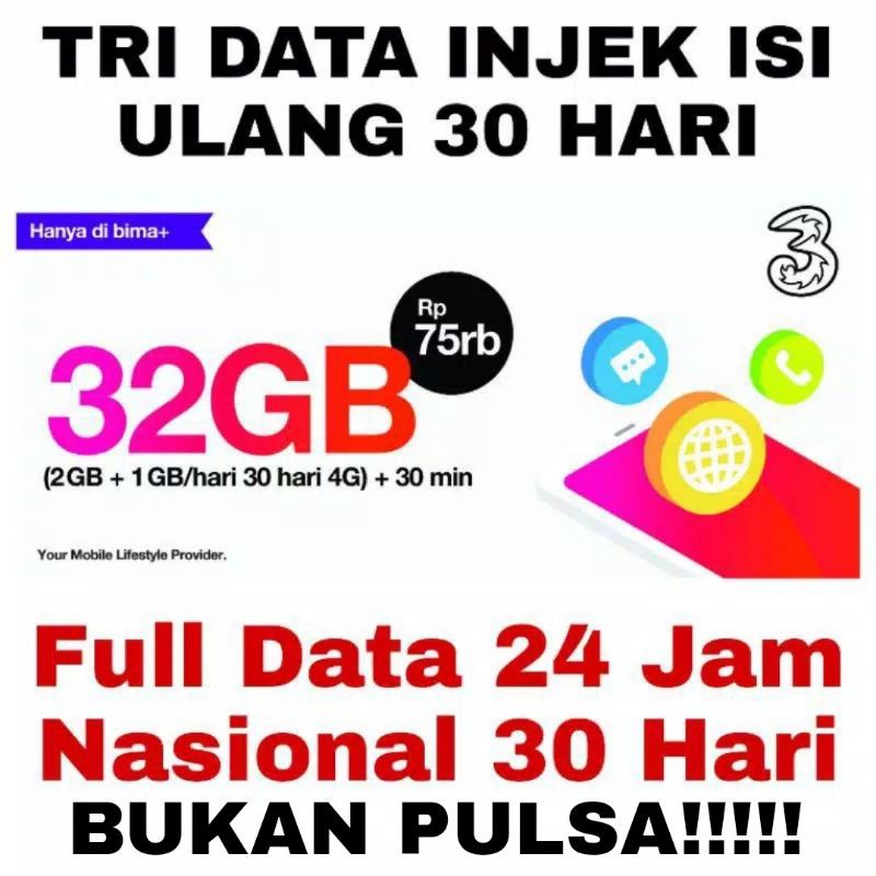 Harga Kuota 32 Gb Tri Terbaru April 2021 Biggo Indonesia