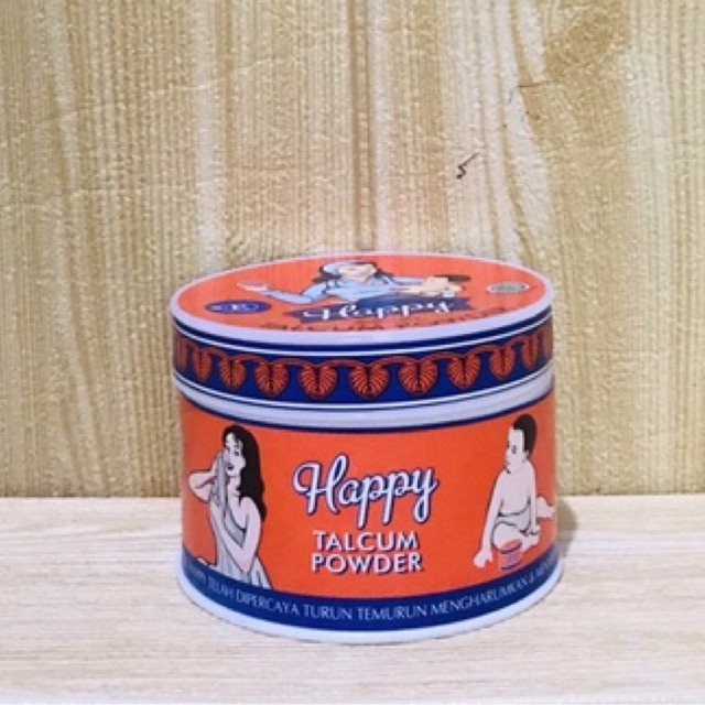 Bedak Happy Talcum Powder | Mengharumkan dan Menyejukkan Kulit