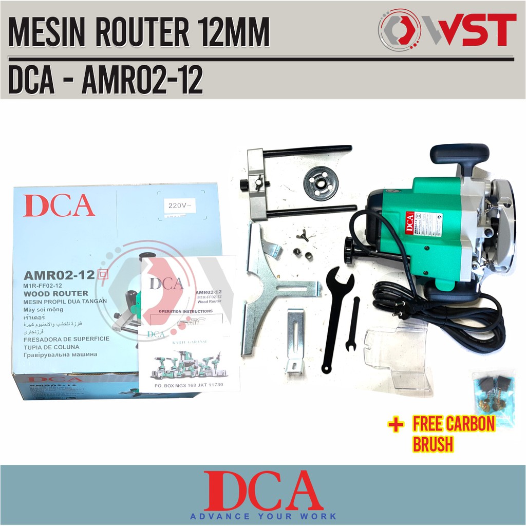 Mesin Profil Router Kayu DCA Wood Router AMR02-12