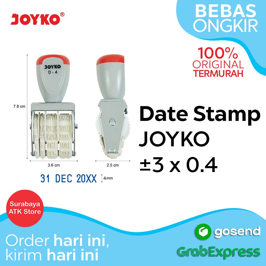

Date Stamp Joyko D-4 Stempel Tanggal Stampel Angka