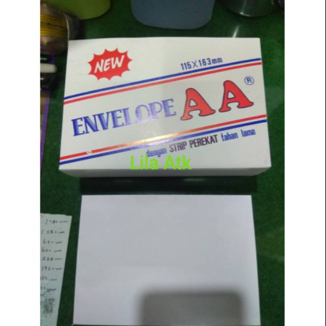 

Amplop pendek 110 AA (115 x 163mm)
