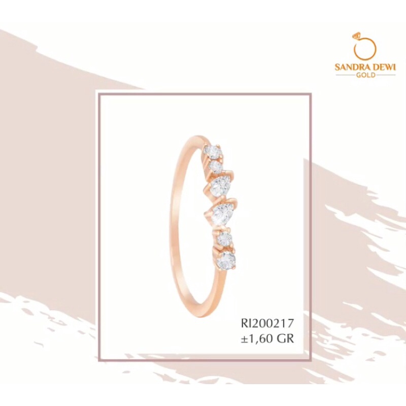 Sandra Dewi Gold Cincin Kim series-RI200217