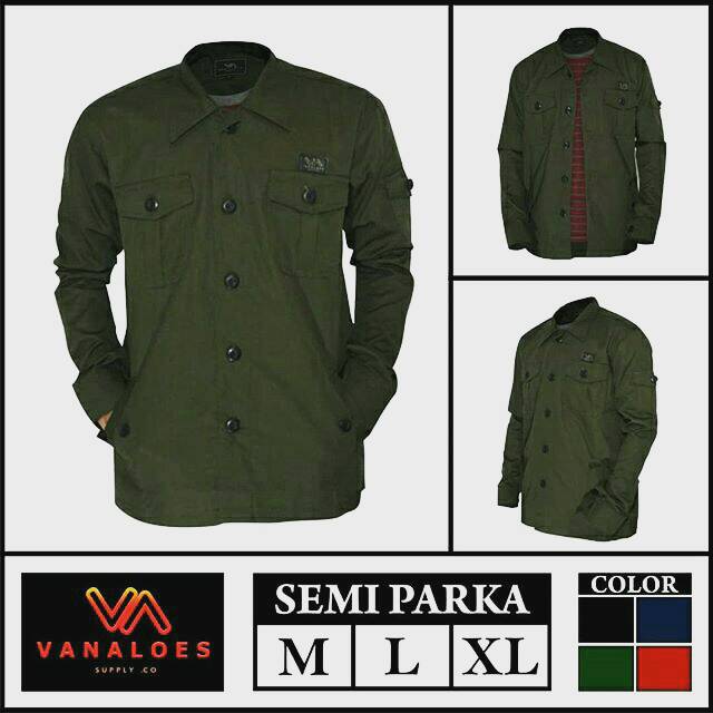 Semi parka / kemeja semi parka / jaket semi parka / trucker /jaket drill