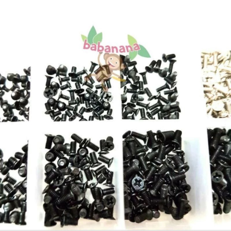 Baut Laptop 500Pcs Screw Kit Set Asus Acer Hp Dell Lenovo computer