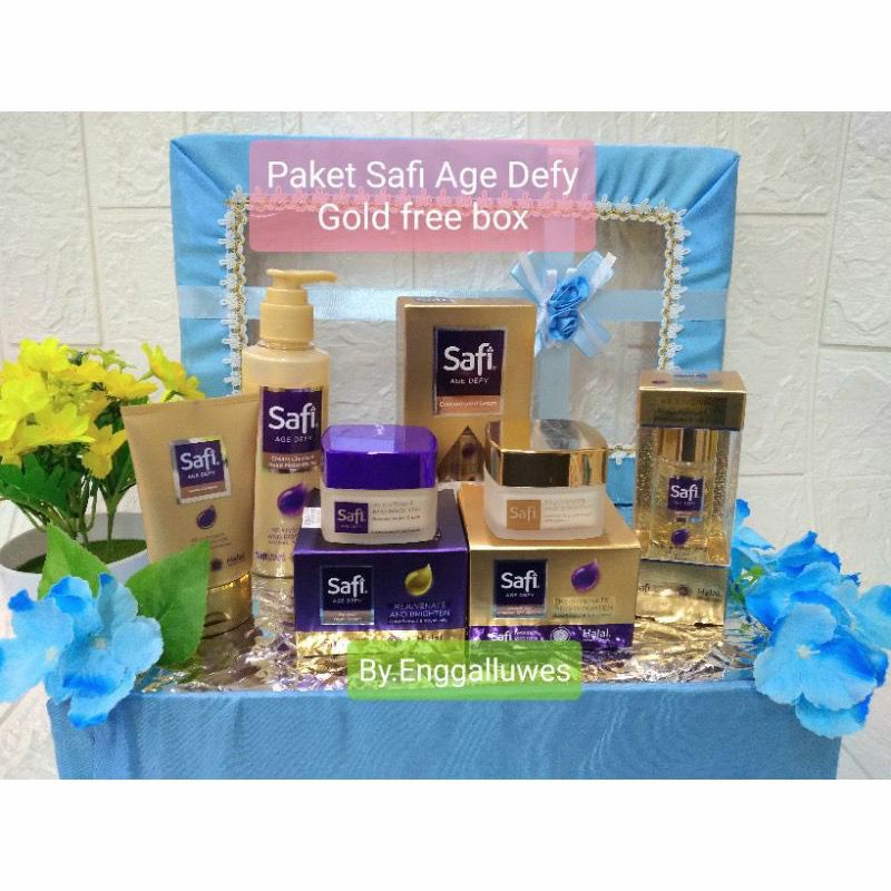 PAKET SAFI AGE DEFY GOLD 6 ITEM FREE BOX - PAKET SESERAHAN MURAH SAFI
