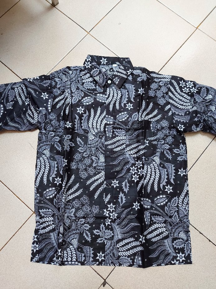Kemeja Hem Risna Batik Hrb26 Kenongo Kemeja Hem Pendek Padi Pekalongan M L Xl Murah Keren Batik