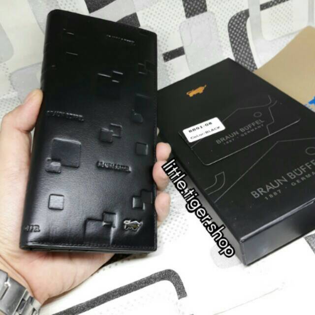DOMPET PRIA KULIT PANJANG BRAUN BUFFEL