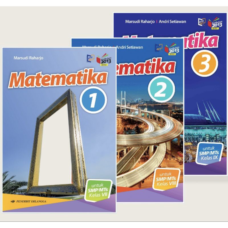 Jual Buku Paket Matematika Smp/MTs Kls 7-8-9 K13/Buku Erlangga | Shopee ...