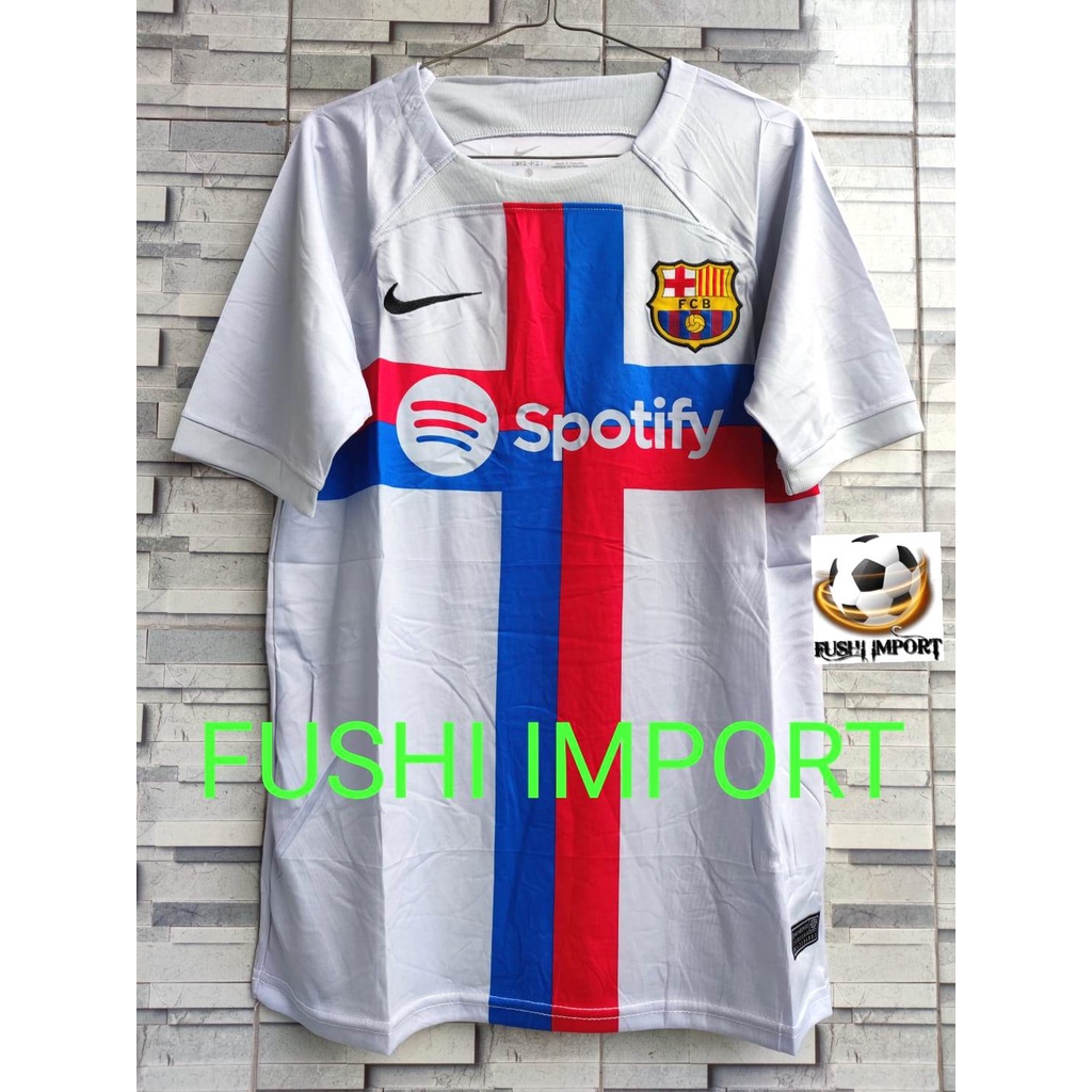 Jersey Baju Bola Barca 3rd Third 2022 2023 Grade Ori