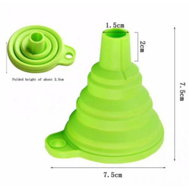 corong air , corong minyak lipat portabel silikon