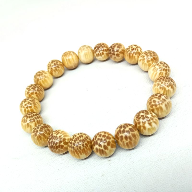 Gelang Kayu Nibung/Liwung Putih Asli Size 8,10,12 mm ORIGINAL!!!