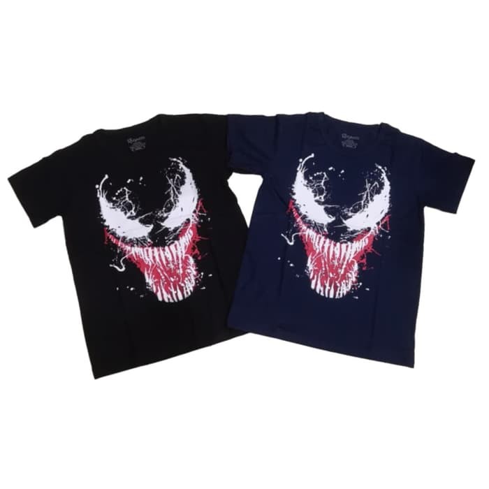 Baju Kaos Anak Cowok Venom Tshirt Karakter Superhero Tanggung Tshirt Rhymes Import