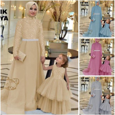 Baju Couple Ibu dan anak/ Fashion muslim Couple kid teresa