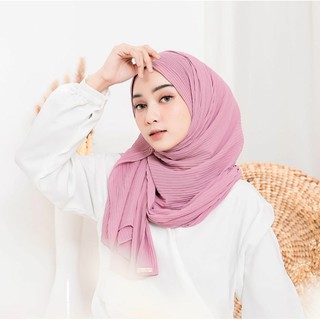 Jilbab Pashmina Plisket - Kerudung Wanita | Shopee Indonesia