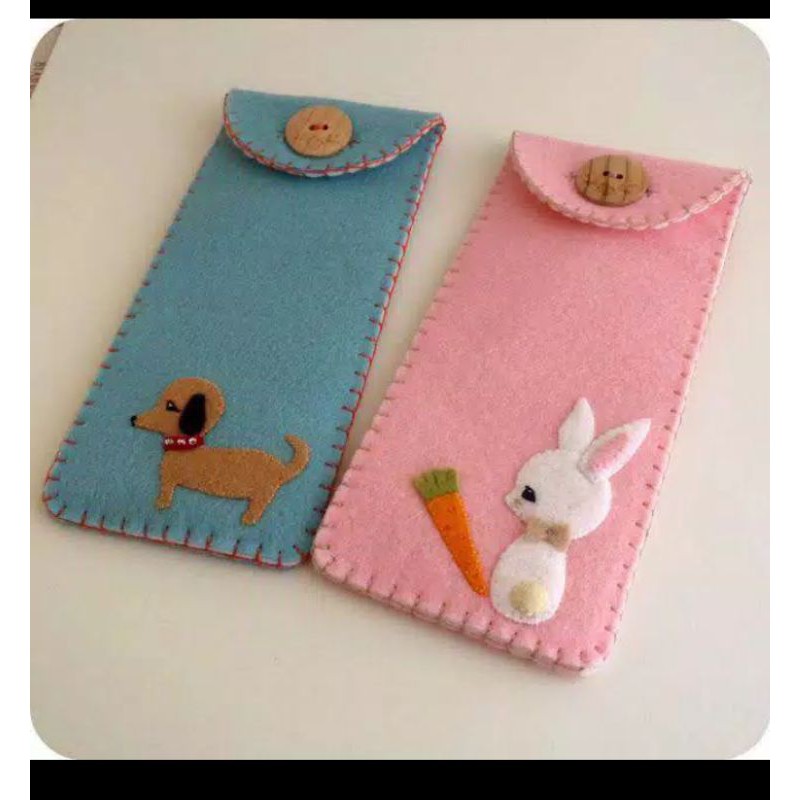 Tas hp dari kain flanel , bisa riquest warna