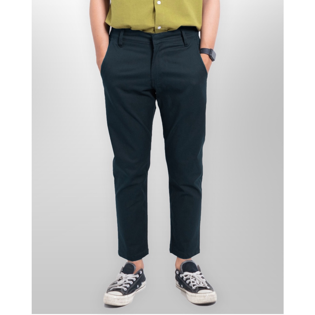 Neo Chino Ankle Pants - Navy