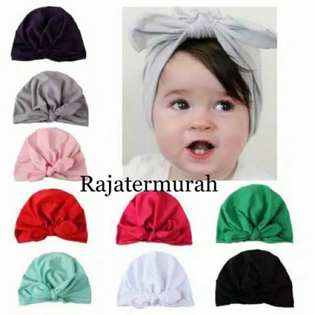 TURBAN PITA POLOS KELINCI PREMIUM 0-3Tahun