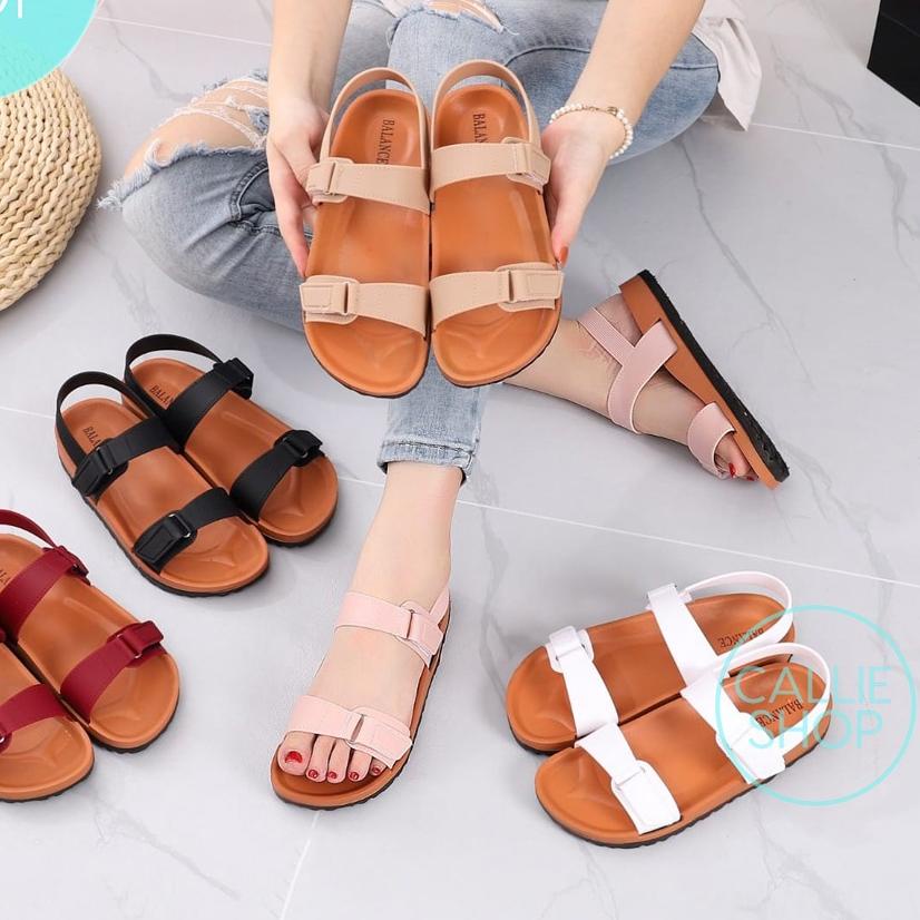 ☞ Sandal Wanita Slop Puyuh Tali Belakang Model Birken Jelly 1303-1 PYHSLTLBK ❂