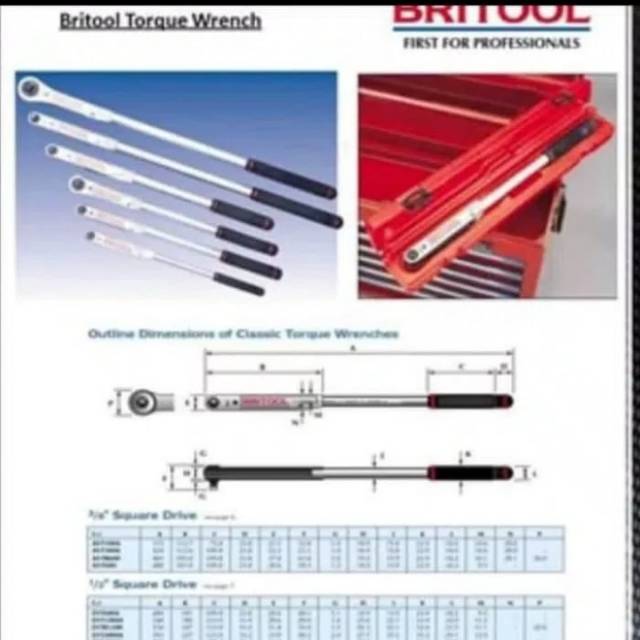 kunci torsi GVT8400 Britool 1" - 480 - 940Nm Torque Wrench Britool GVT8400
