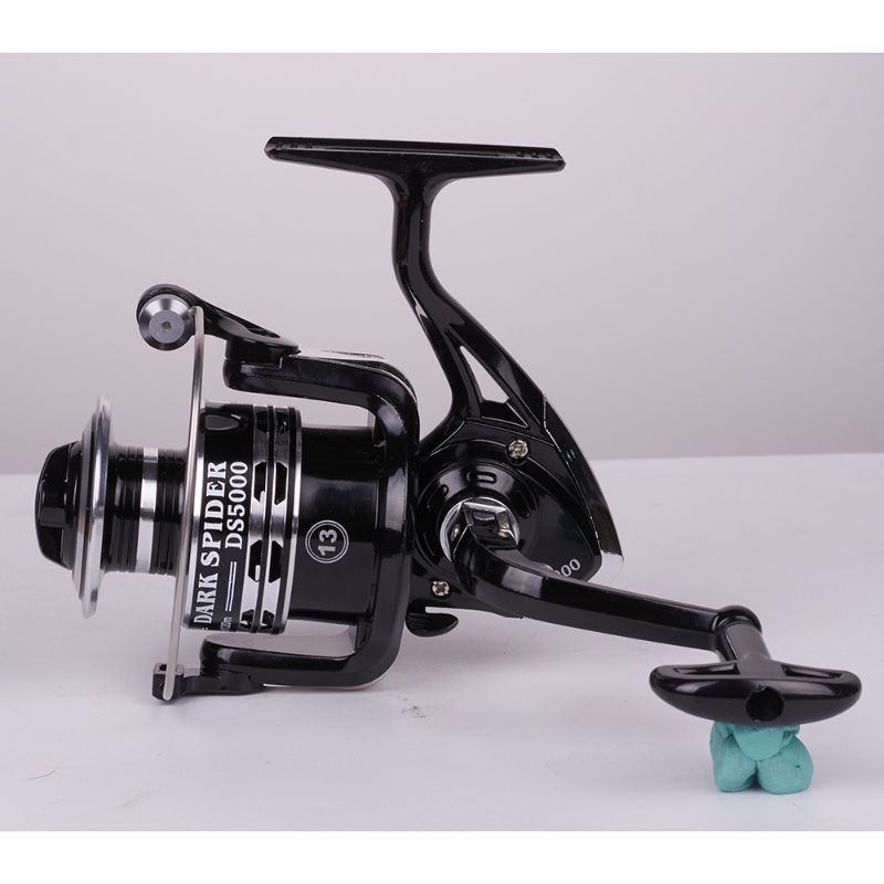 Grab Medan Dark Spider DS3000 Spinning Reel Pancing 5.2:1 12+1 Ball Bearing Hitam Debaone