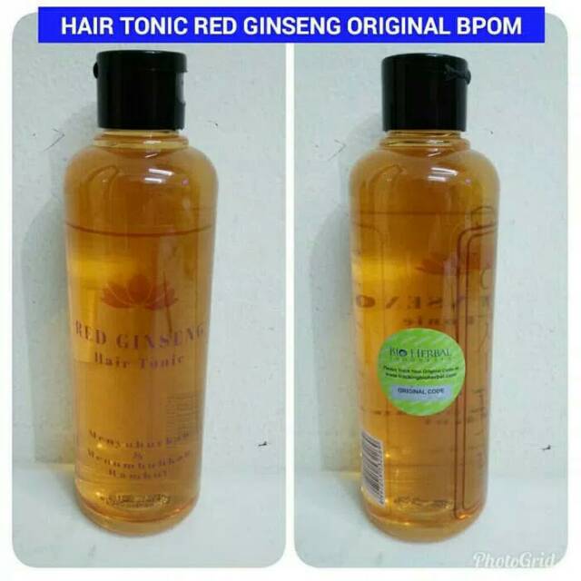 PAKET RED GINSENG SHAMPOO + HAIR TONIC BPOM ORIGINAL PENUMBUH RAMBUT