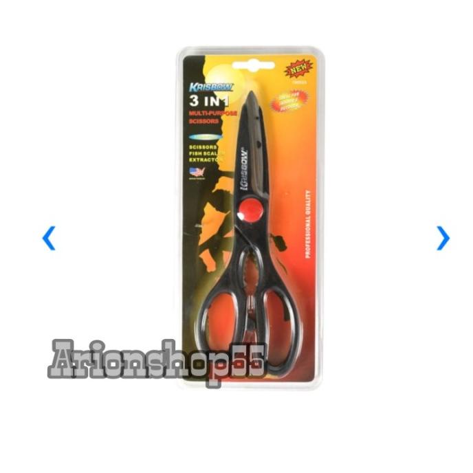 

/////] Gunting Serbaguna 3 In 1 Krisbow 21 Cm - Hitam