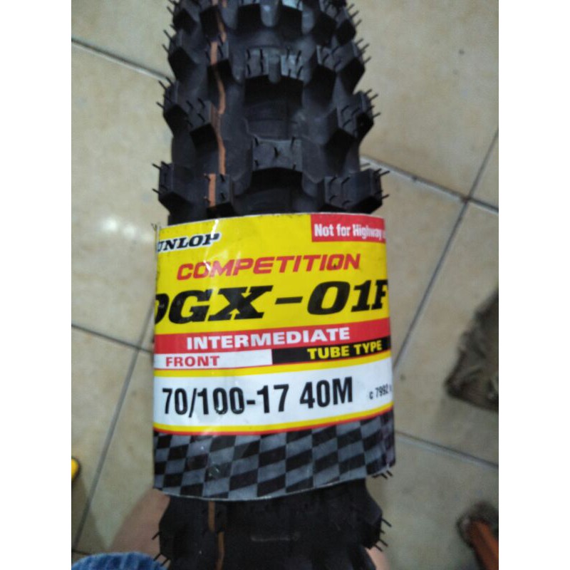 ban cross/trail velg ring 17 uk 70/100 dunlop DGX 01 competisi