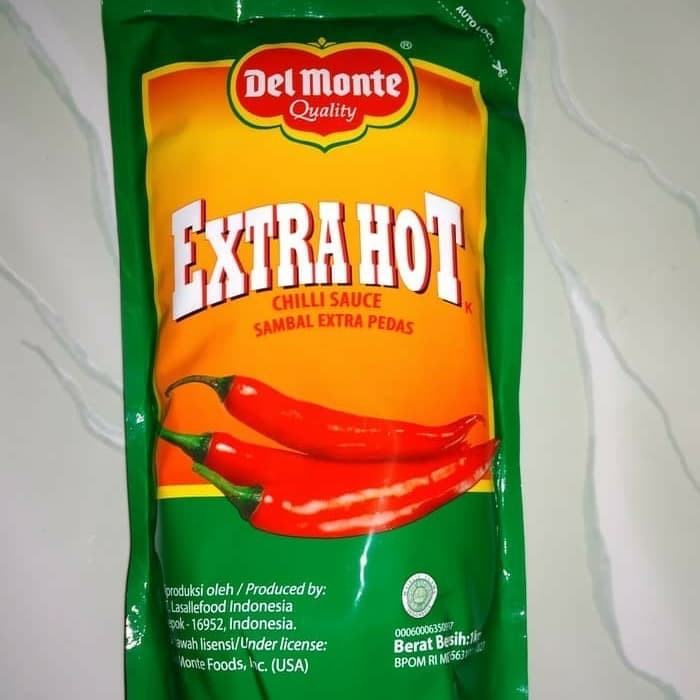 Saos Sambal Pedas Delmonte Extra Hot | Del Monte Spicy 1kg Horeca ...