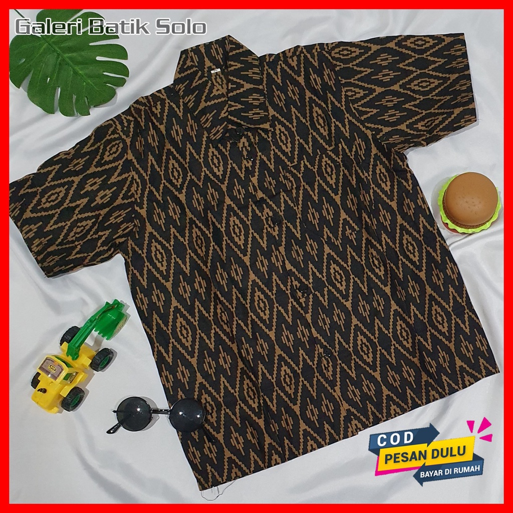 (BISA COD) KEMEJA BATIK ANAK LAKI-LAKI | baju batik anak laki-laki lengan pendek bisa buat seragam sekolah hari batik