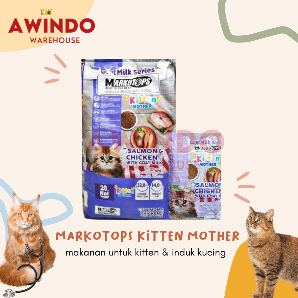 MARKOTOPS KITTEN MOTHER - Makanan Pakan Markotop Kucing Anak Induk Kucing Kitten Mother