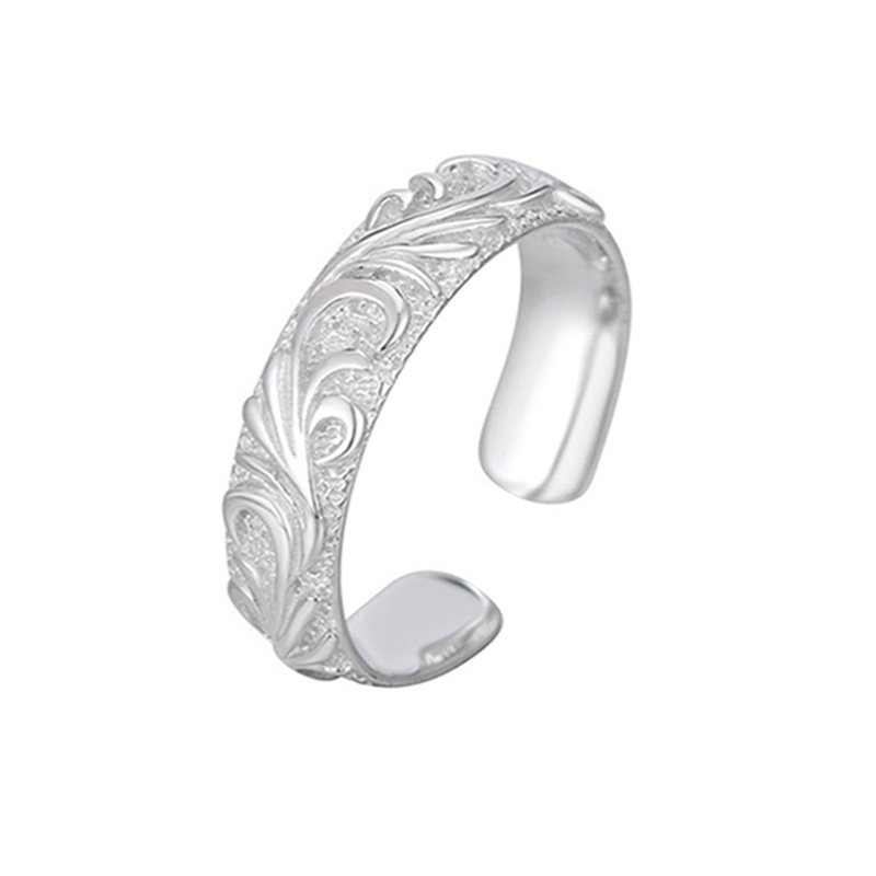 Cincin 925 Sterling Silver Bentuk Daun Gaya Kasual Untuk Wanita