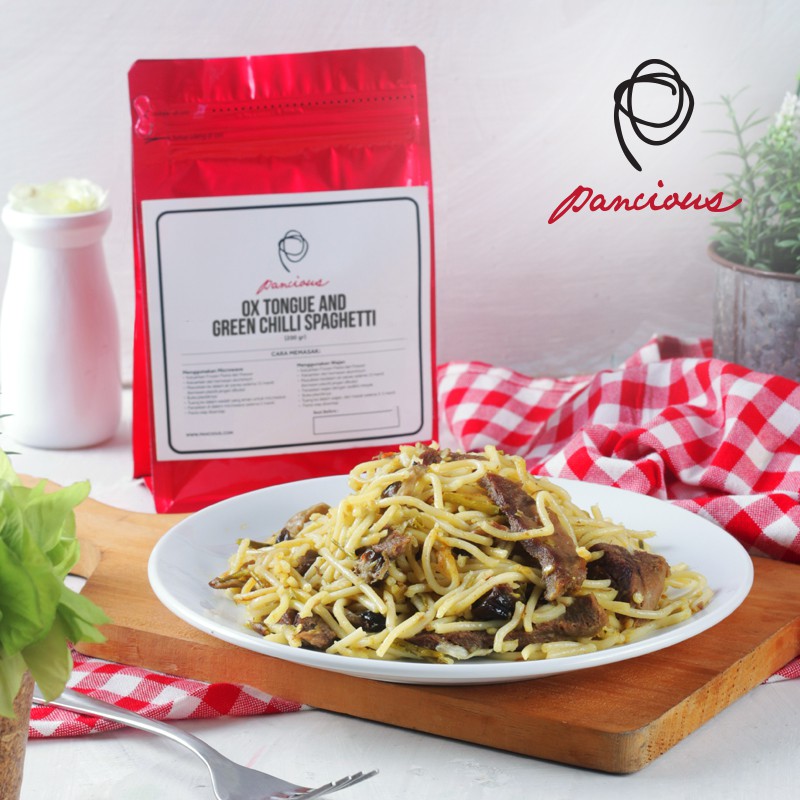 

PANCIOUS Frozen Pasta - Spaghetti Ox Tongue Green Chilli