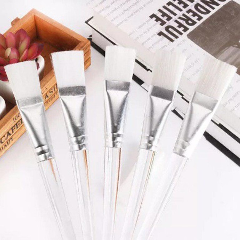 TROY 80 Kuas Masker Wajah Lembut Facial Mud Mask Brush Spatula