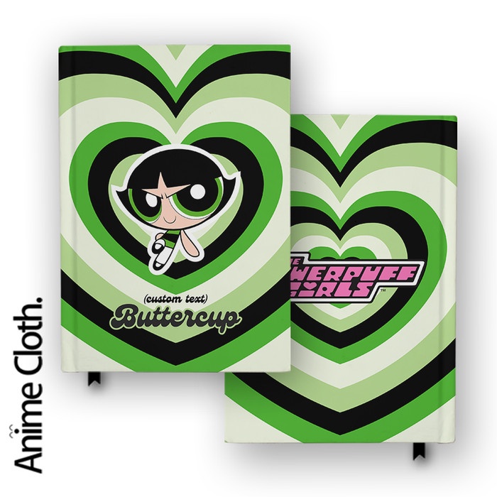 

Buku Catatan Notebook Powerpuff Girls Buttercup Heart Diary Hardcover