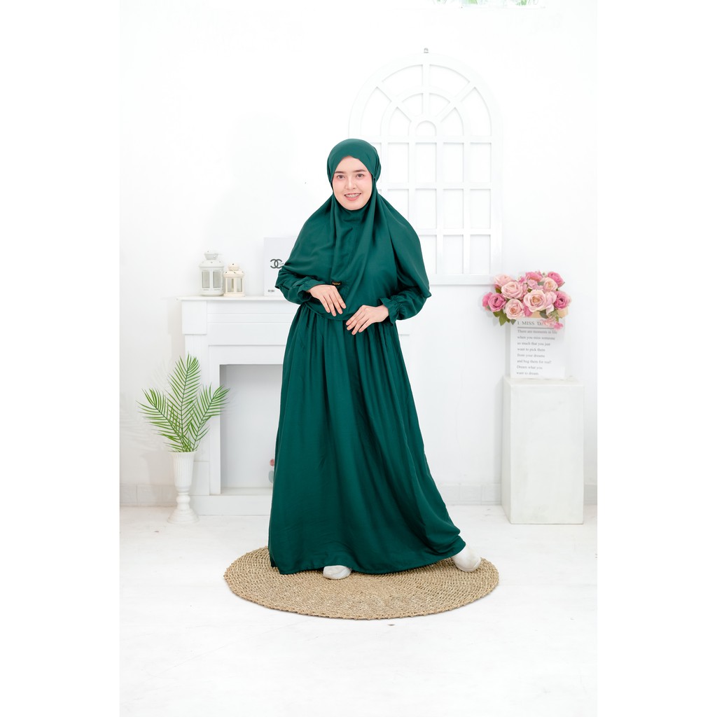 Gamis Rayon Dewasa + Jilbab Bergo