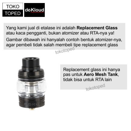 Fat Boy AERO MESH Replacement Glass | kaca 200w