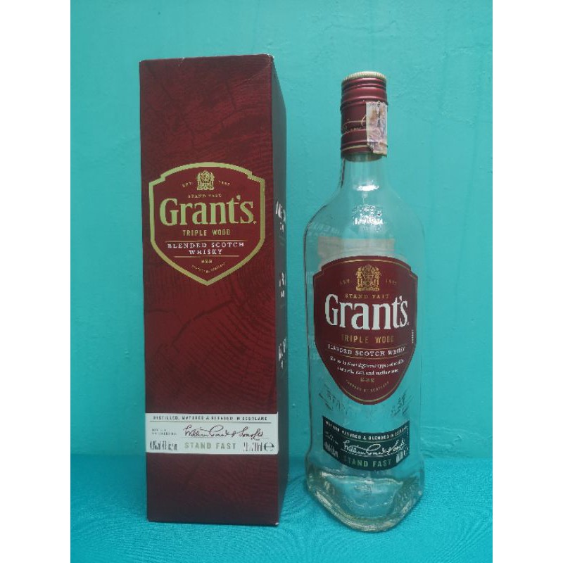 Botol bekas miras import Grant's