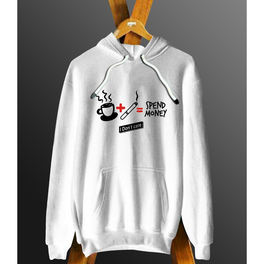 FF SWEATER HOODIE DISTRO DIGITAL SABLON BERKUALITAS BISA UNISEX KOPI ROKOK