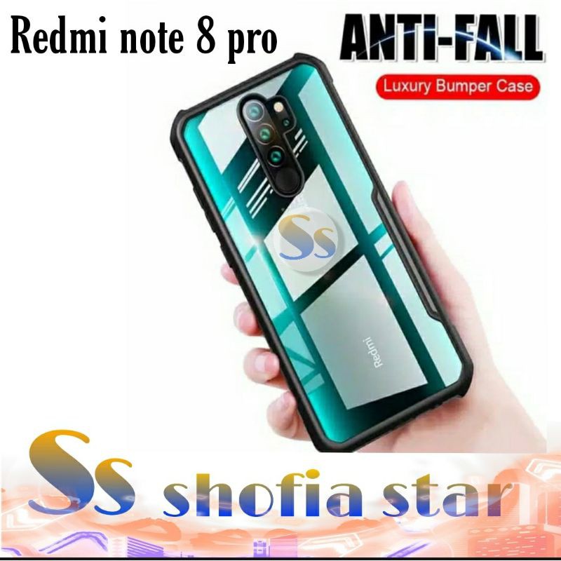 Case Redmi Note 8 PRO Hard Case Armor Shockproof Bumper Transparant