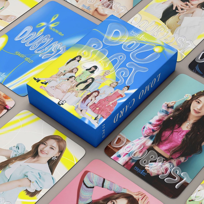 55pcs / Kotak Kartu LOMO Foto Album DOUBLAST Kep1er
