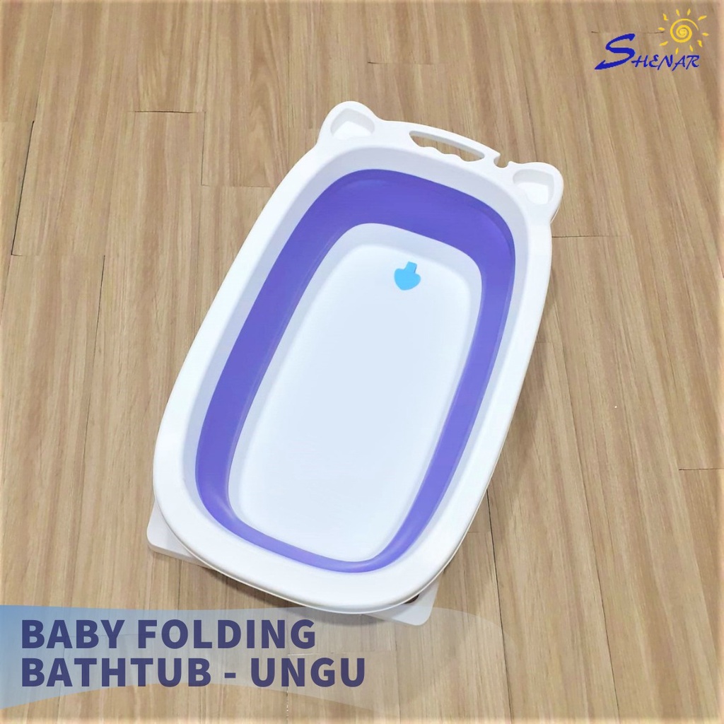 BAK MANDI BAYI LIPAT FOLDABLE BAHAN SILICON BATHTUB PORTABLE TEMPAT MANDI BAYI TERBARU