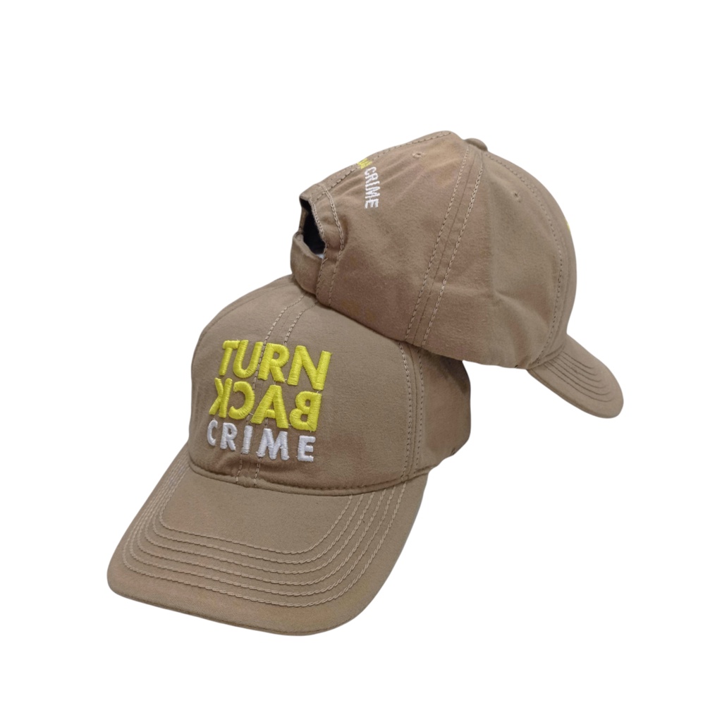 Topi TURN BACK CRIME kanvas khaki