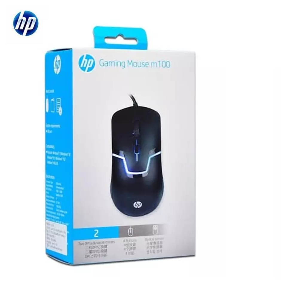 Mouse Gaming HP m100 Optical USB