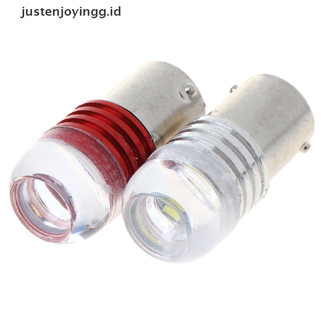 // justenjoyingg.id // 2Pcs 1156 3LED Car Tail Turn Reverse Strobe Flash Light Lamp Bulb Red White ~